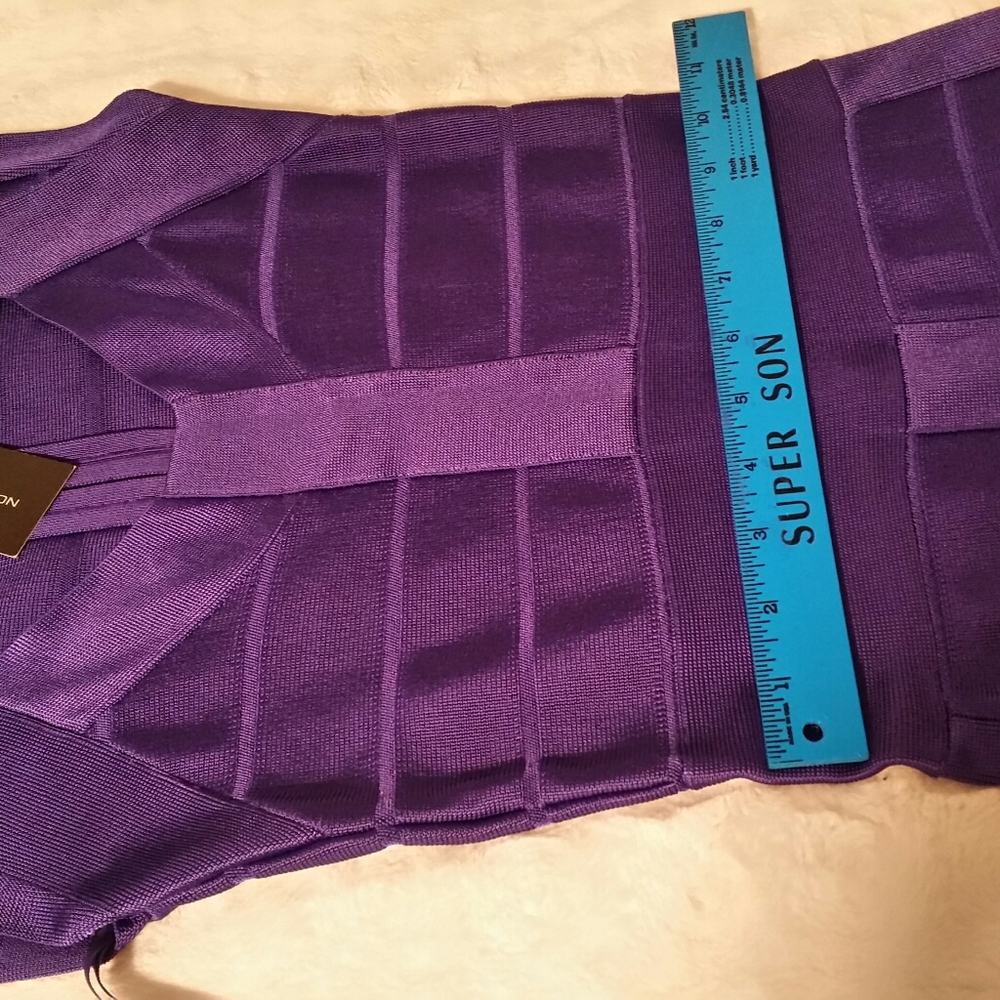 French Connection,dress New w/Tag Purple sz 0 - Picture 6 of 13